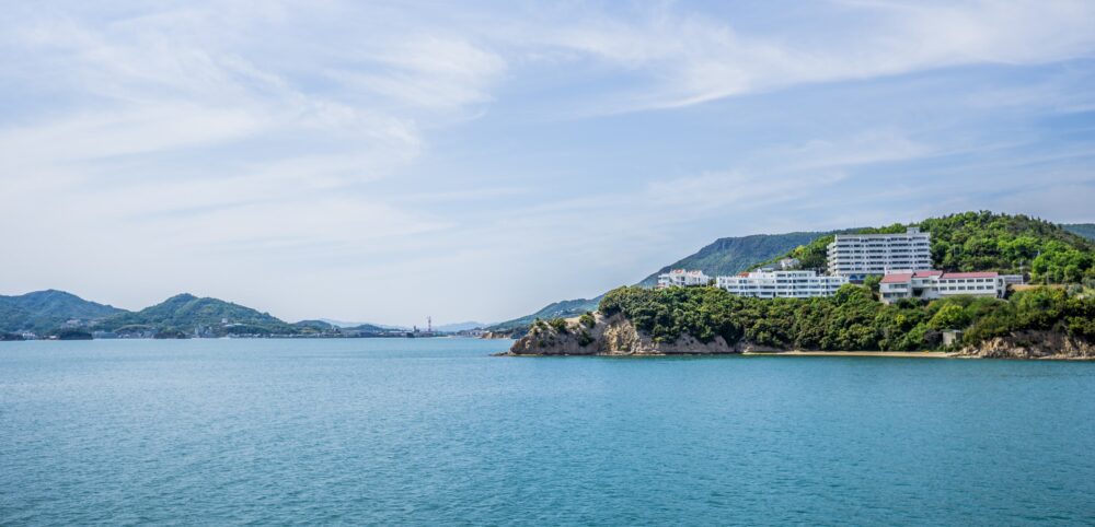 海から見た小豆島