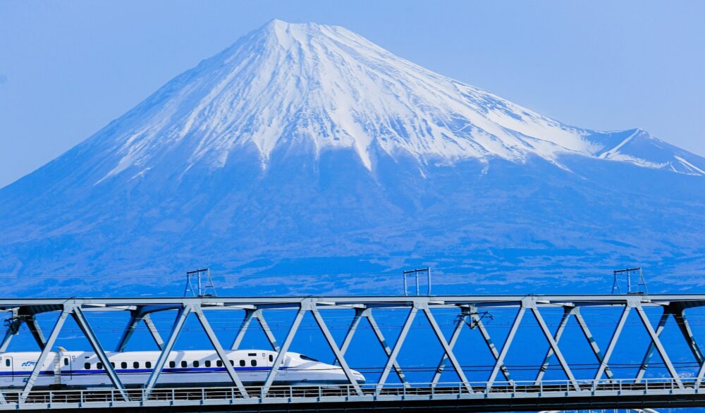 富士山と新幹線